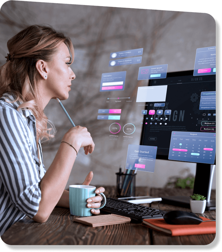 Website development illustration